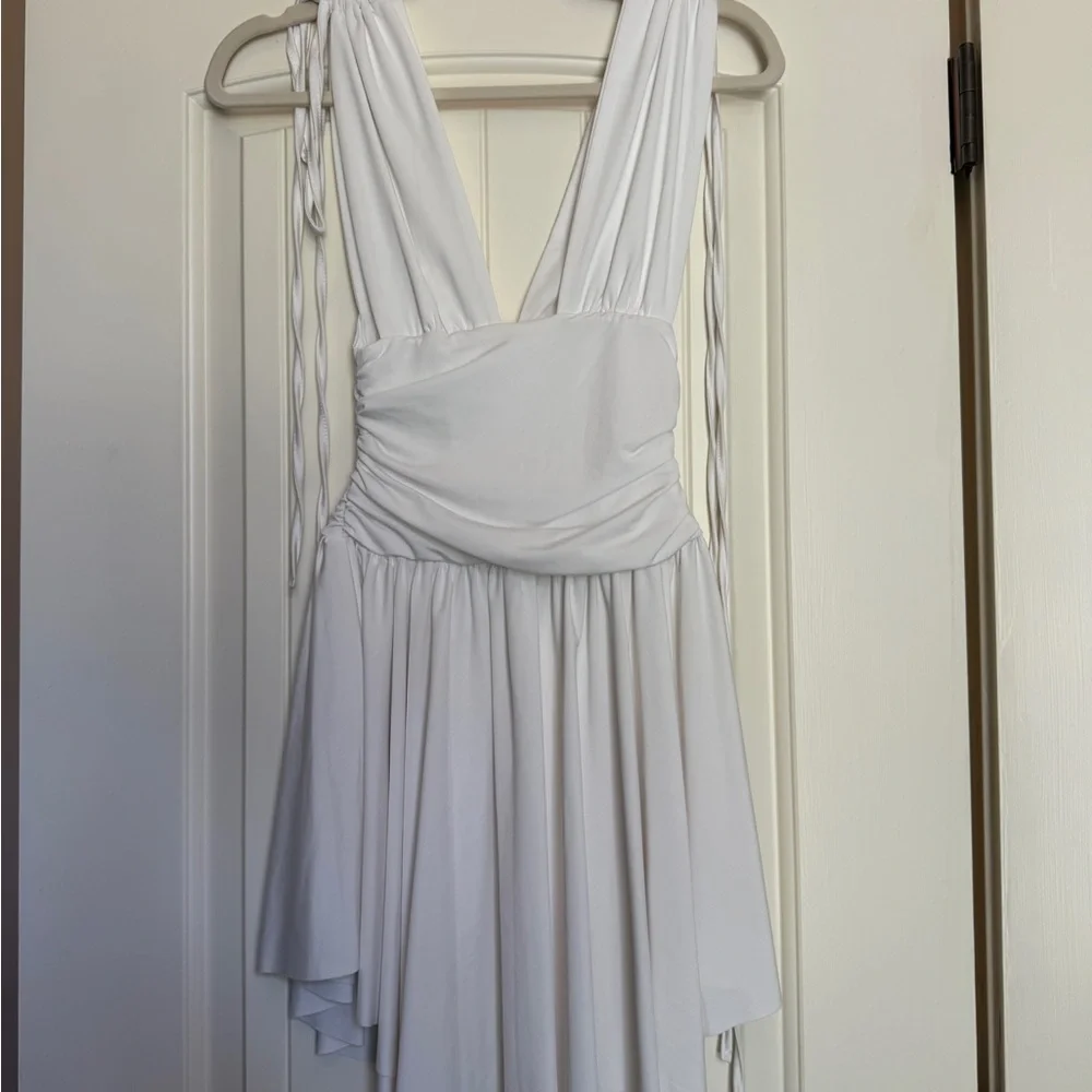 White Mini Dress - Picture 2 of 3